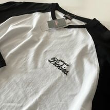 ★ディッキーズ Dickies 新品 メンズ バイク オートバイ バックプリント 長袖 ロング Tシャツ ロンT 白黒[41788504-49-4L] 一 三 零★QWER_画像3