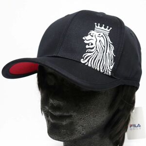 * filler Golf FILA GOLF новый товар мужской лев вышивка круглая огранка хлопок колпак шляпа CAP чёрный [748926BK1N] один 7 *QWER QQAA-61