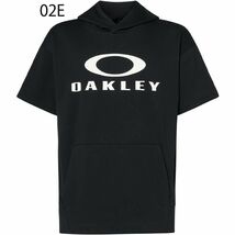 ★オークリー OAKLEY 新品 メンズ 吸汗速乾 ストレッチ 快適 スウェット 半袖 パーカー 黒 XXLサイズ [FOA405142-02E-JXXL] 二 零★QWER★_画像1