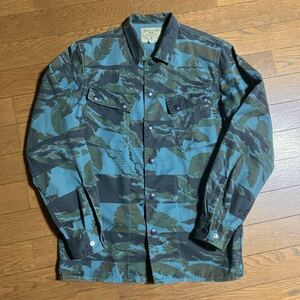 BAPE Tiger leaf duck (S) shirt jacket CAMO