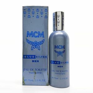 MCM エムシーエム ブルー シルバー メン EDT 75ml ☆残量ほぼいっぱい　送料350円..