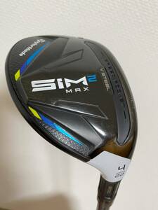 テーラーメイド　SIM2・MAX　レスキュー　#4　22度　純正TENSEI　TM60(R)