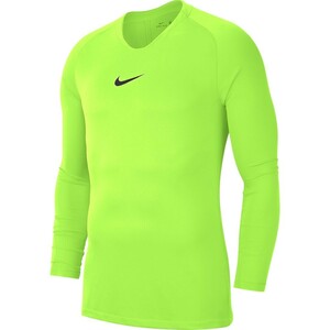 [ new goods ] postage 299 jpy Мsize Nike DRI-FIT park First re year long sleeve jo silver g( fluorescence yellow ) NIKE running 64abei