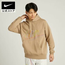 【新品】送料570円 2XLサイズ Nike AS M NK CLUB+ BB PO HOODIE MCF Logo パーカー プルオーバー フーディ ナイキ ベージュ 65biii_画像3