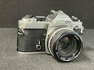 KF0605-17I　ゆうパック着払い　Nikon　FM　50mm　1:1.8　ストロボ付き　一眼レフカメラ　ニコン　フィルムカメラ　光学機器