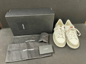 ST0605-92　ゆうパック着払い　SAINT LAURENT　レザー　スニーカー　サイズ:42 1/2　サンローラン　靴　