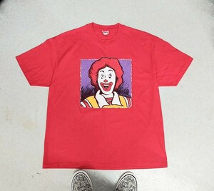 90's～00's McDonald's ロナルドマクドナルド Tシャツ XLサイズ マクドナルド ドナルドマクドナルド マック ヘインズ ヴィンテージ