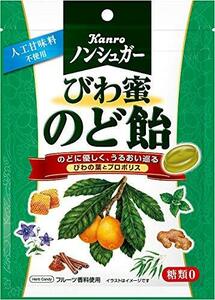 カンロ ノンシュガーびわ蜜のど飴 80g ×6個