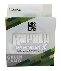 Rapala(ラパラ) PEライン ラピノヴァX カモパターン 100m 10号 120lb 4本編み グリーンカモ RLX100M100GC