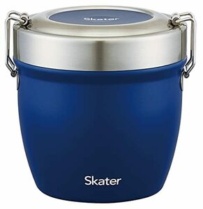 スケーター(Skater) 抗菌 保温弁当箱 丼型 ステンレス 弁当箱 550ml ブルー STLBD6AG-A