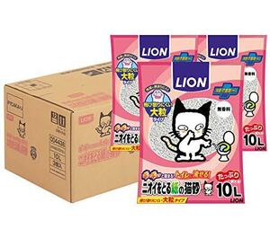 ライオン (LION) ニオイをとる砂 ニオイをとる紙の猫砂 10L×3袋 (ケース販売)
