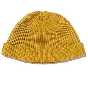 ニット帽 メンズ ニットキャップ イスラム帽子 帽子 ワッチキャップ ショートニット 手編み イスラムワッチ 男女兼用?黄色い