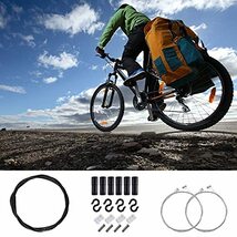 RICISUNG ブレーキケーブルセット 自転車ブレーキワイヤー バイクブレーキケーブル バイク自転車ロード リアブレーキケーブル 抵抗性 耐久_画像3