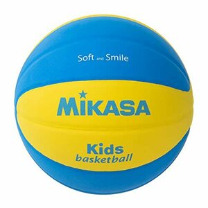 mikasa(MIKASA) Smile basketball 5 number ( man . for * woman for * elementary school student ) EVA special sponge Smile series yellow / blue SB5-YB