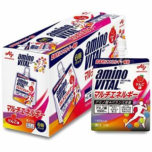 味の素 アミノバイタル ゼリードリンク マルチエネルギー りんご味 180g×6個 アミノ酸 1500mg ビタミン カルシウム 栄養補給