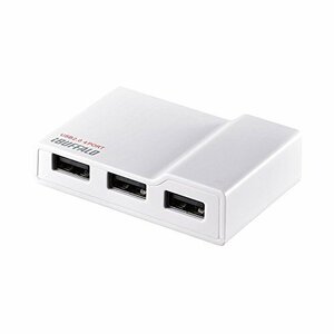 BUFFALO PC/TV対応 4ポートセルフパワーハブ ホワイト BSH4A11WH