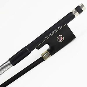 VINGOBOWカーボンファイバーバイオリン弓Carbon Fiber Violin Bow 4/4サイズ 天然の黒い馬毛で明るい音確かな品質で！！