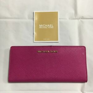  новый товар не использовался MICHAEL KORS Michael Kors длинный кошелек кожа розовое золото металлические принадлежности safia-no инструкция кошелек 