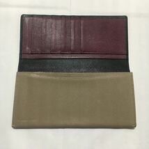 美品 Paul Smith ポールスミス 2つ折り 長財布 レザー ブラック パープル グレー 送料一律370円_画像6