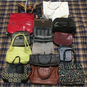 おまとめ 豪華 清掃済 新品未使用あり15点 FENDI HUNTING WORLD COACH ANTEPRIMA DESMO BALLY NINA RICCI DIANA バッグ 1円〜 ④