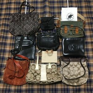 おまとめ 豪華 清掃済 新品未使用あり10点 GUCCI BURBERRY HUNTING WORLD COACH NINA RICCI russet Mc GEORGE バッグ 1円〜 ⑤