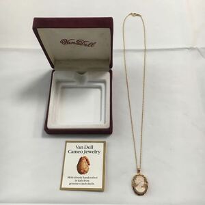  превосходный товар VAN-DELL Cameo Jewelry колье Gold 14K GF Van Dell камея инструкция с футляром аксессуары единая стоимость доставки 370 иен 