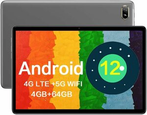 タブレット アンドロイド Android 12 N-oneNPadAir タブレット10インチ wi-fiモデル、RAM 4GB/ROM 64GB、2.0GHz T310CPU、1920*1200解像度 