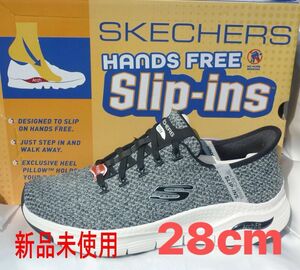 新品未使用28.5cm(28cm相当)スケッチャーズ SKECHERS スリップインズ かがまずはけるメンズ スニーカー