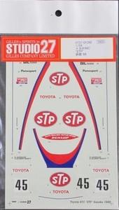  unused goods * STUDIO 27 / Studio 27 1/24 TOYOTA 88C ' STP ' Suzuka '88 * Toyota 88C HASEGAWA correspondence ST27-DC382