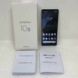 SONY Xperia 10 III 128GB A102SO ホワイト ワイモバイル Android