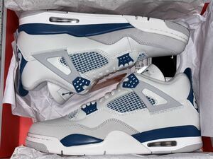 30cm Nike Air Jordan 4 Retro Industrial Blue 新品未使用 送料無料 ナイキ エアジョーダン4 