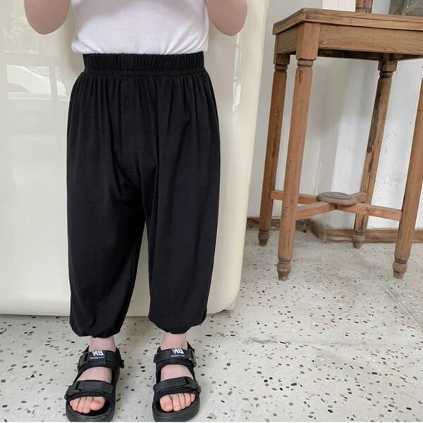 【新品】男女兼用 パンツ ベビーパンツ 90サイズ 黒