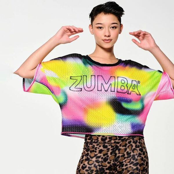 【正規品・新品】XSサイズ★ZUMBA・ズンバ★ Tropidelic Mesh Top