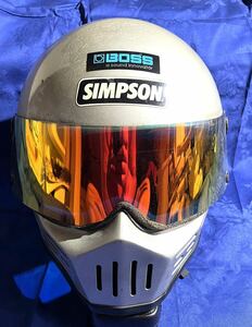  Simpson M30 Vintage подлинная вещь шлем full-face шлем 