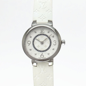 [ зеленый магазин ломбард ] Louis Vuitton Q12MG(Q12MGZ) язык b-ru тонкий PM 8P diamond женский часы [ б/у ]