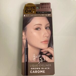 CAROME カロミー　リキッドアイライナー　ウォータープルーフ　ブラウンブラック