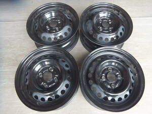 【ホンダ】GDフィット 純正スチールホイール 14x5.5J 4-100 +45 ハブ56☆4本セット 40527-10 検)FIT