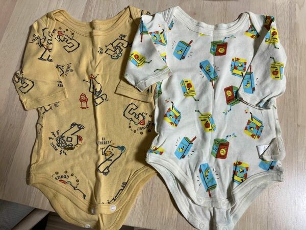 ベビー服 ボディスーツ　60 美品　2枚セット 男の子 女の子