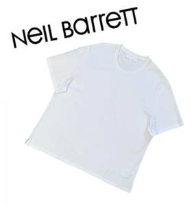 【美品】Neil Barrett ニールバレット Tシャツ 定価30,000円 オーバーサイズ 半袖 無地 コットン メンズXL