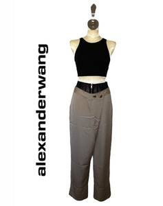 Alexander Wang Alexander one slacks pants waist corset beige size2