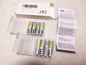 * EBL single 4 battery rechargeable 1100mAh nickel water element rechargeable battery, storage case attaching 8 pack battery single 4 rechargeable rechargeable single four single four rechargeable battery 