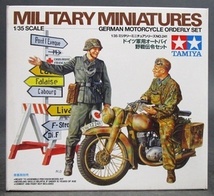 ・ タミヤ(TAMIYA) 1/35 ミリタリーミニチュアシリーズ No.241 ドイツ陸軍 軍用オートバイ 野戦伝令セット プラモデル 35241_画像1