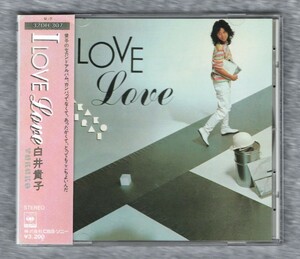 Ω 白井貴子 2ndアルバム 11曲入 1985年 CD/アイ ラヴ ラブ I LOVE Love/WEEKEND 佐野元春 カバー曲 SOMEDAY 収録