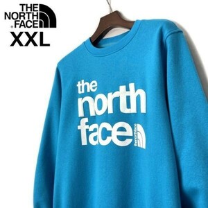 売切り【正規新品】THE NORTH FACE COORDINATES CREW トレーナー スウェット US限定 裏起毛 立体ロゴ グラフィック(XXL)青181130-33