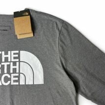 1円～!売切!【正規新品】THE NORTH FACE◆L/S HALF DOME TEE 長袖 Tシャツ ロンT US限定 ハーフドームロゴ 男女兼用(M)グレー 180902-18-c_画像4