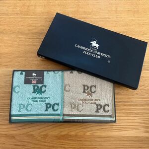 [未使用] CAMBRIDGE UNIVERSITY POLO CLUB バンドタオル ハンカチ 2枚セット