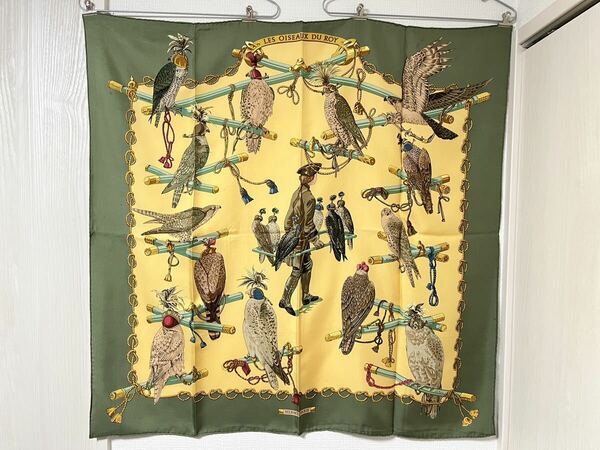 HERMES エルメス カレ90 LES OISEAUX DU ROY 王の鳥たち