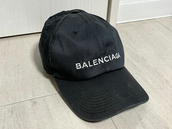 BALENCIAGA バレンシアガ キャップ ロゴ ブラック L
