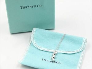 19362Ib TIFFANY&Co. ティファニー ネックレス PT950 プラチナ 2002 バブル ダイヤ 5P チェーン41cm