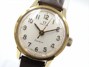 19583Ad OMEGA オメガ 稼動品 ジュネーブ アンティーク レディース 時計 自動巻き ケース22mm